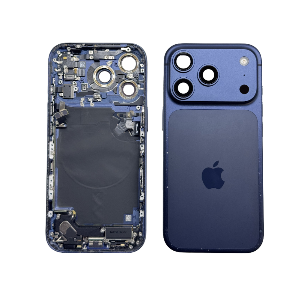 CHASIS COMPLETO IPHONE 17 PRO  GRADO B AZUL SIM