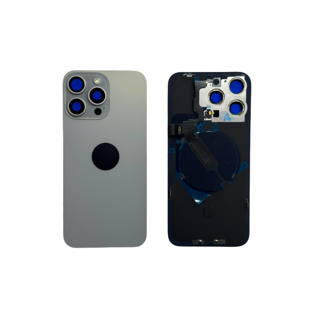 TAPA TRASERA IPHONE 15 PRO MAX NATURAL C/MAGSAFE (OEM)