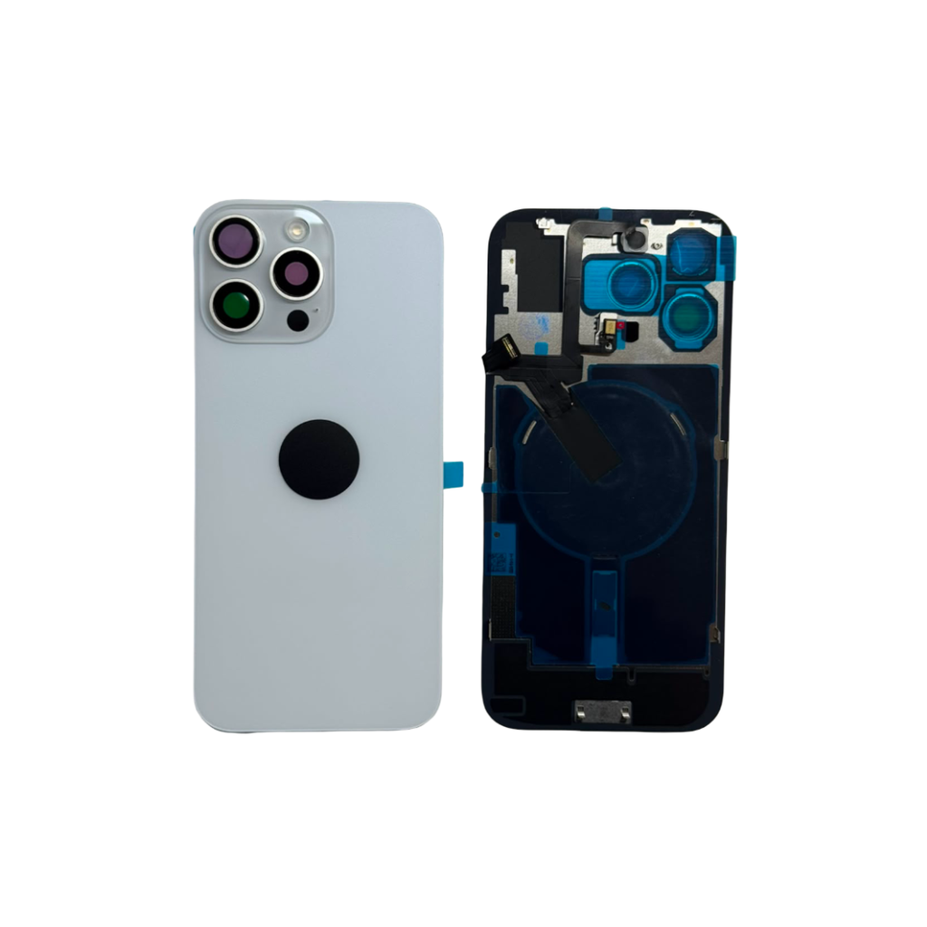 TAPA TRASERA IPHONE 16 PRO BLANCO C/MAGSAFE (OEM)