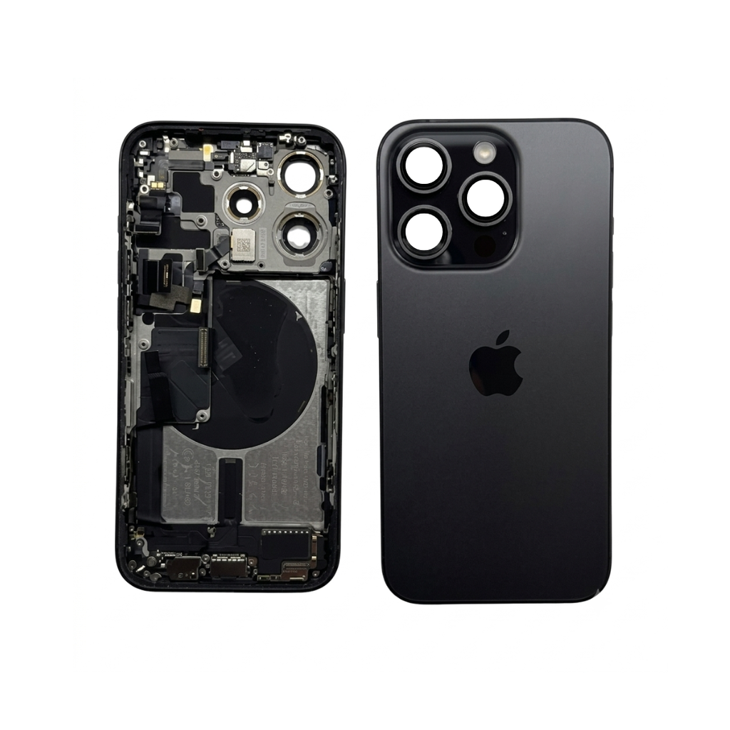 CHASIS COMPLETO IPHONE 15 PRO GRADO A NEGRO ESIM