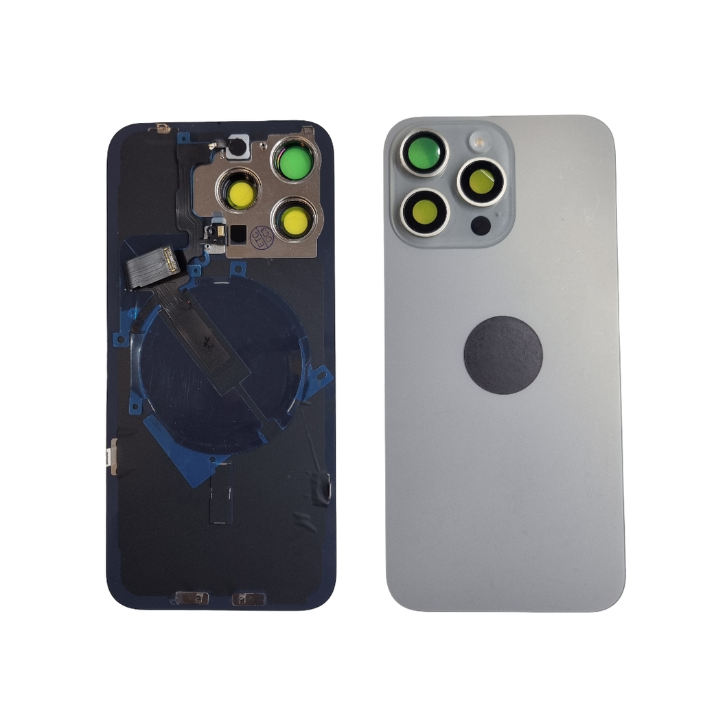TAPA TRASERA IPHONE 15 PRO MAX NATURAL C/MAGSAFE (OEM)
