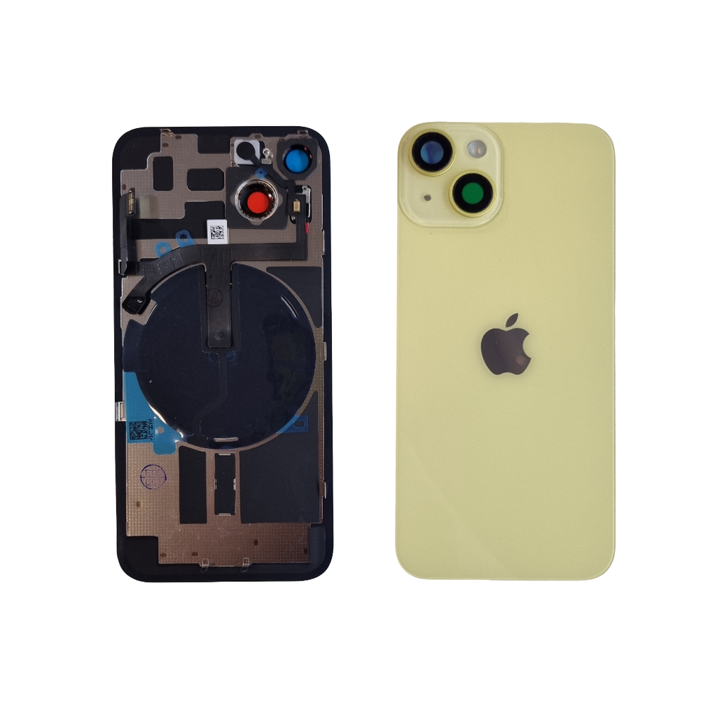TAPA TRASERA IPHONE 14 AMARILLO C/MAGSAFE (OEM)