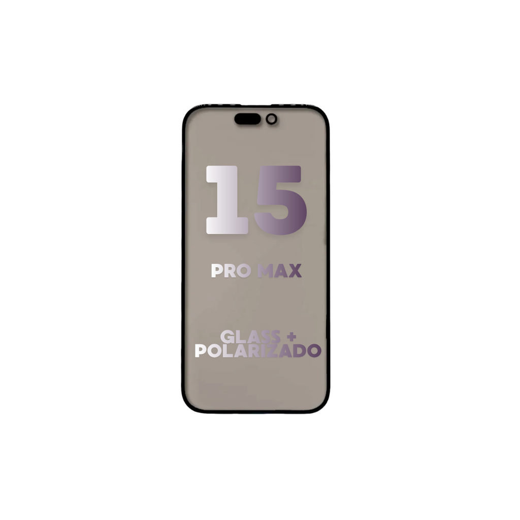 GLASS + POLARIZADO IPHONE 15 PRO MAX