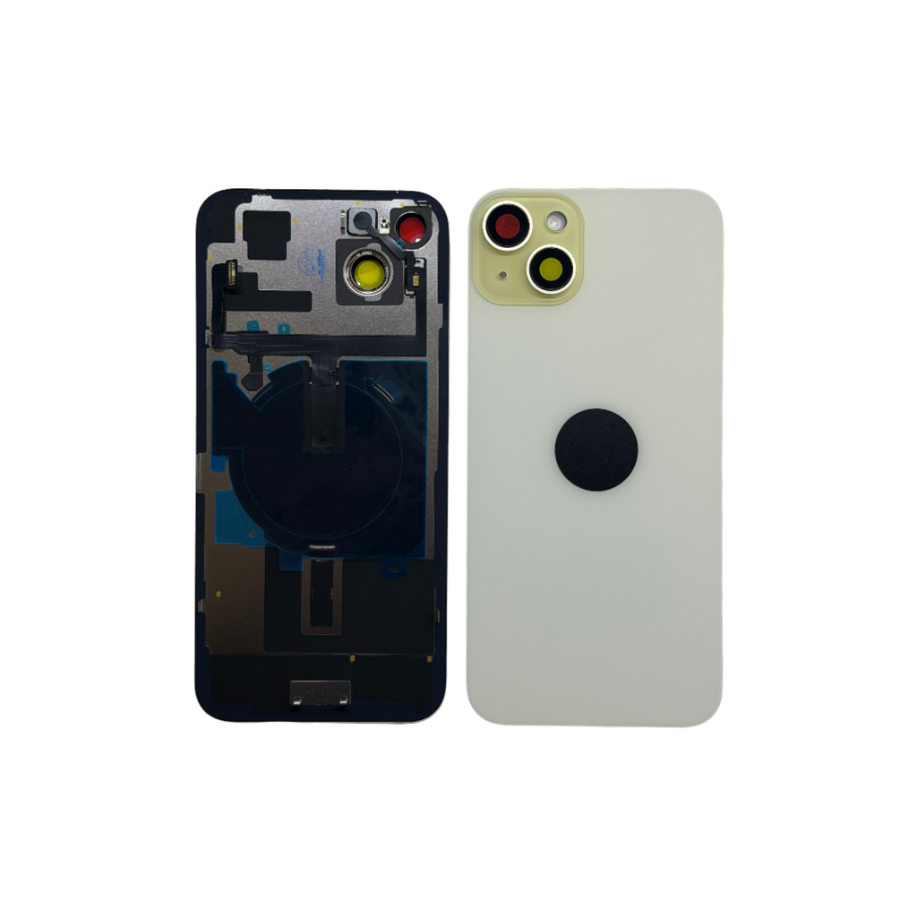 TAPA TRASERA IPHONE 15 PLUS AMARILLO