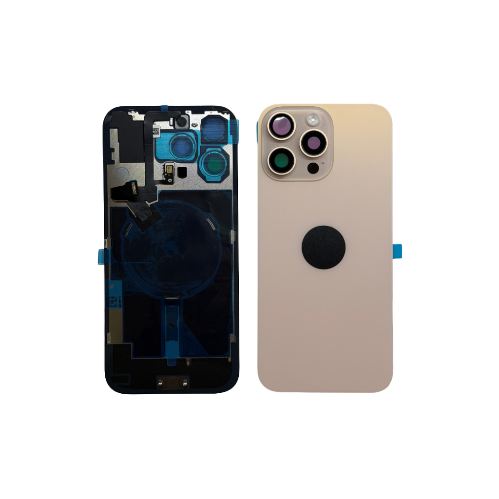 TAPA TRASERA IPHONE 16 PRO DORADA