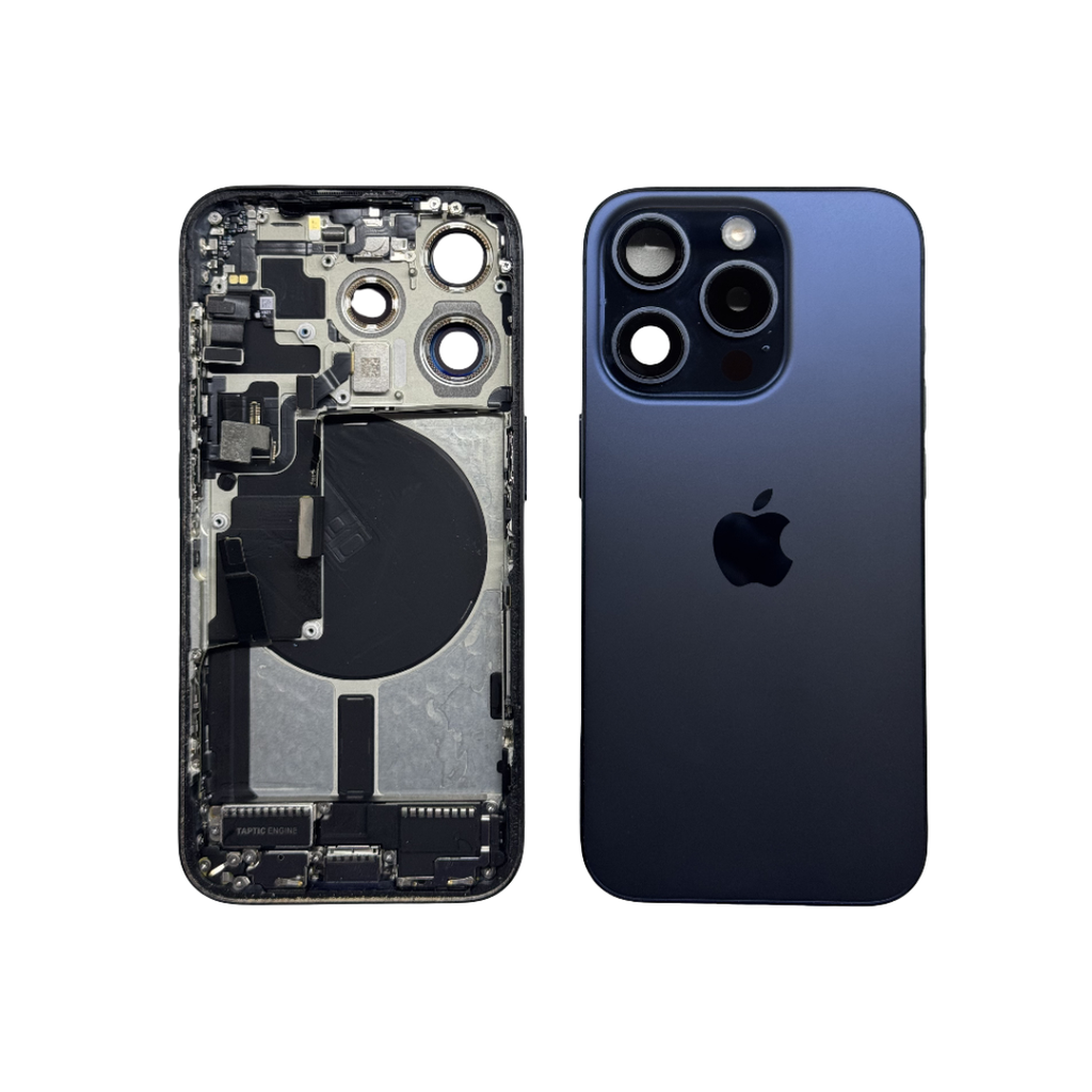 CHASIS COMPLETO IPHONE 15 PRO GRADO A AZUL ESIM