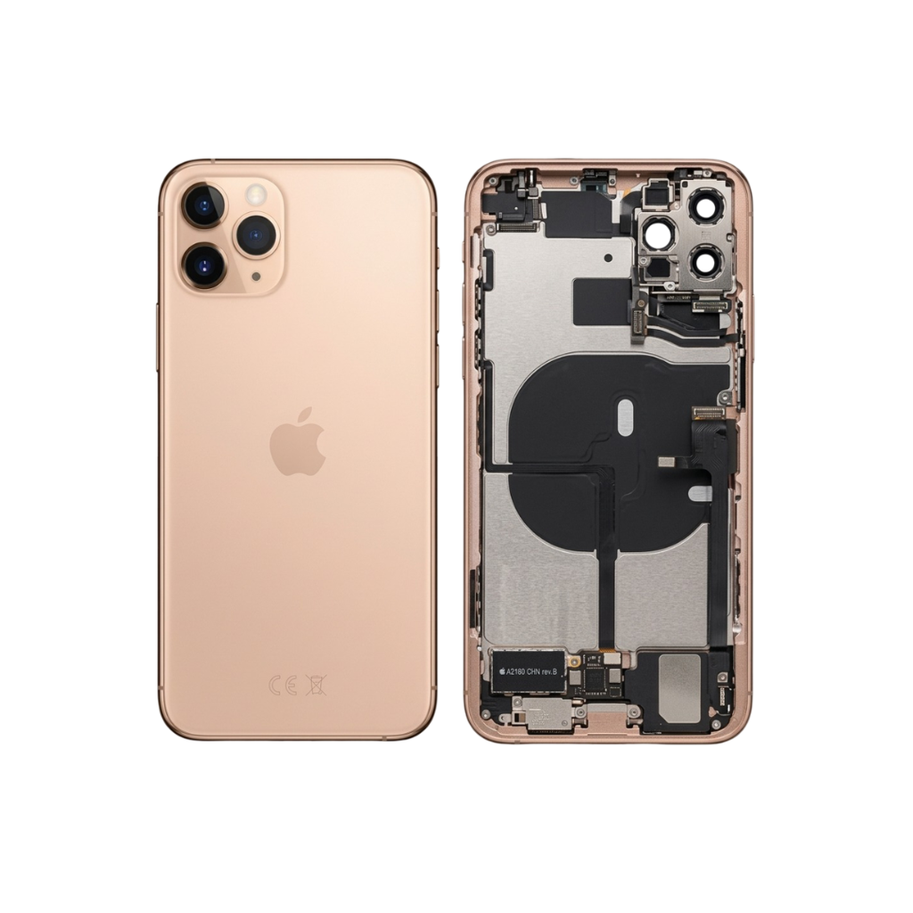 CHASIS COMPLETO IPHONE 11 PRO MAX DORADO GRADO B SIM